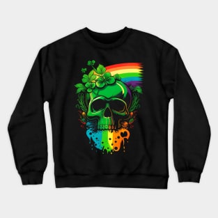 Rainbow skull Crewneck Sweatshirt